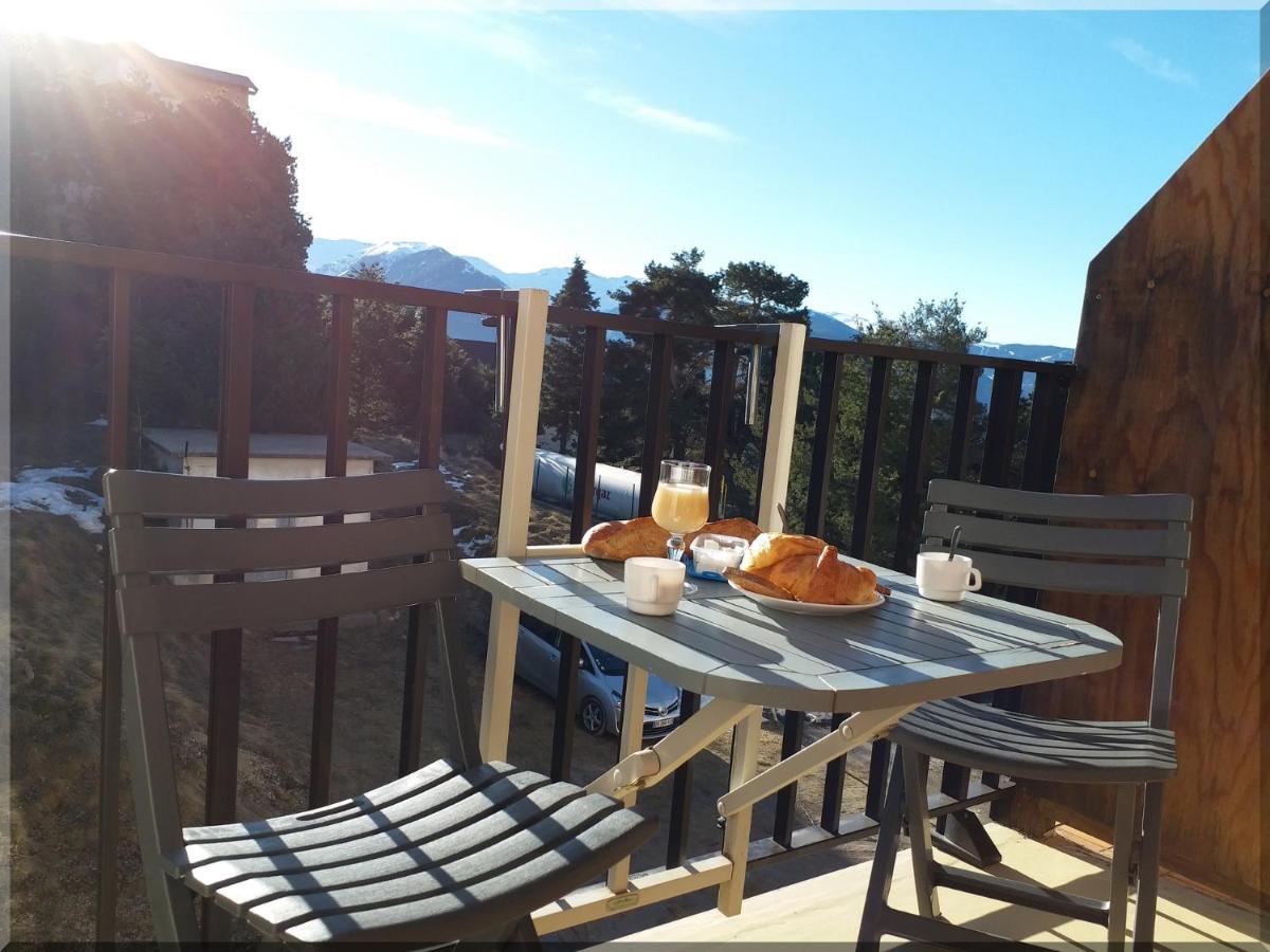 Résidence Orazur - Appartement de Charme pour 6 à 8 personnes - Poêle à bois - 2 balcons - Jardin - Parking - Internet - Navette- Linge inclus Font Romeu Exterior foto